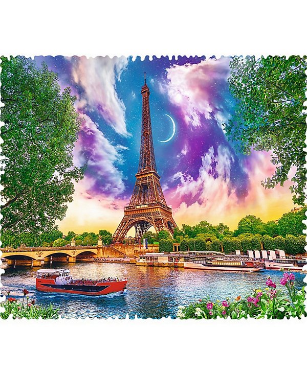 Crazy Shape Jigsaw Puzzle Sky Over Paris, 600 Pieces