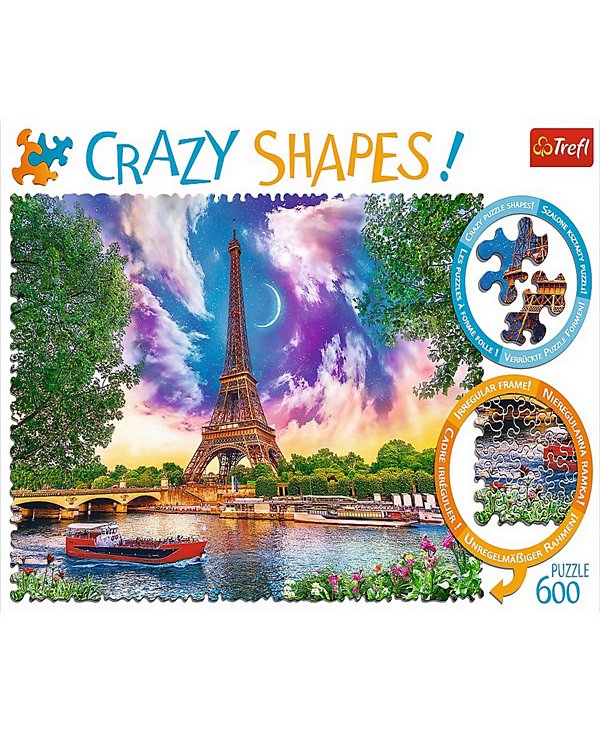 Crazy Shape Jigsaw Puzzle Sky Over Paris, 600 Pieces