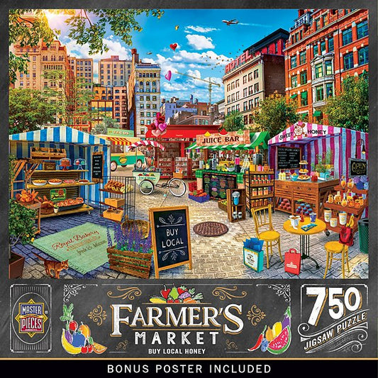 Farmer's Market - Buy Local Honey 750 Piece Jigsaw Puzzle