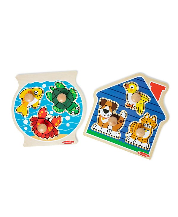 Animals Jumbo Knob Wooden Puzzle Set